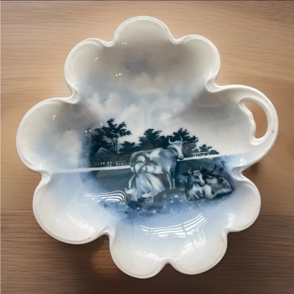 Vintage✨Continental Madeleine Bavaria China - Blue Cow Serving
